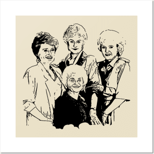 Golden Girls // Vintage Style Design Posters and Art